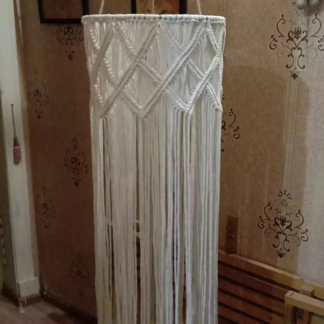Люстры ,абажуры, пано макраме