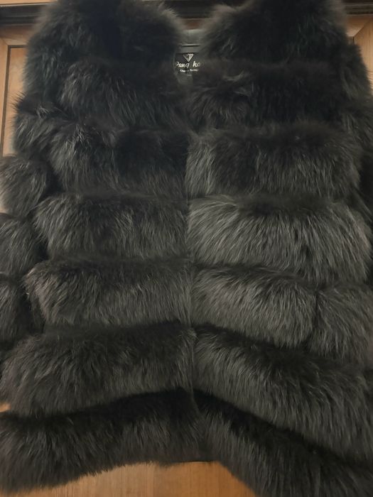 Шуба натуральный песец
