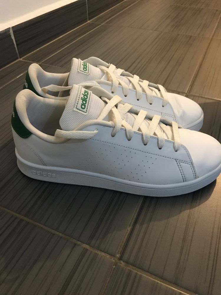 Adidas Advantage Alb cu verde marime 38