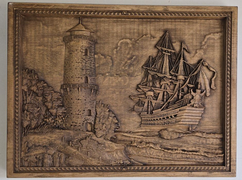 Картина дърворезба