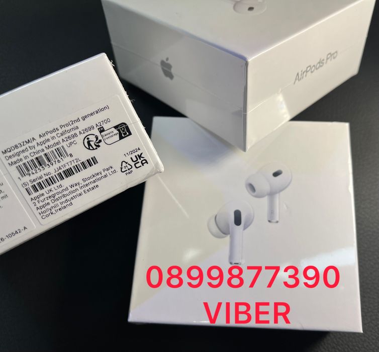  Apple AirPods Pro 2nd Gen -USB C последен модел Запечатани MQD83ZM