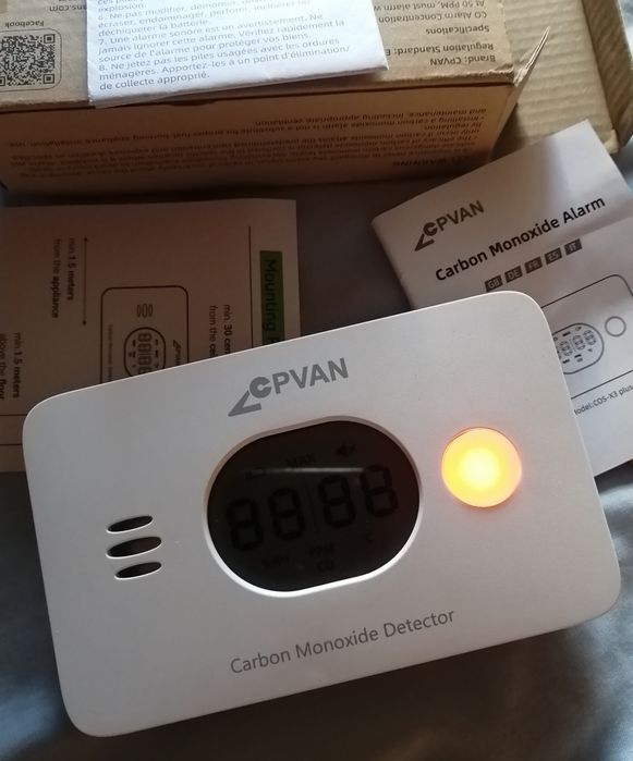 Детектор за въглероден окис СО 3 в 1