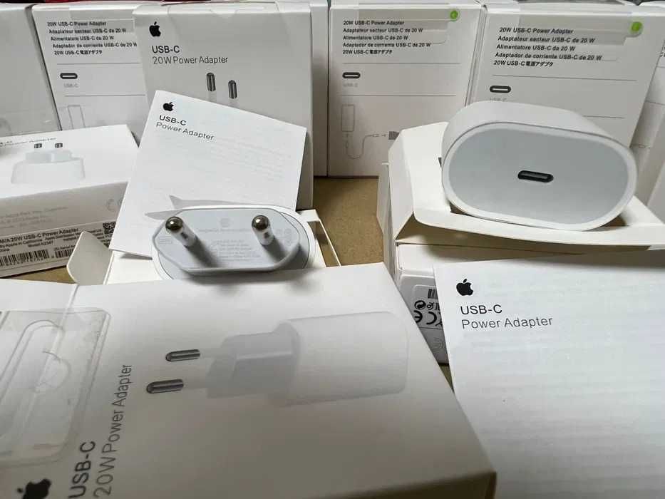 Set incarcator original Apple 20W Iphone priza+cablu / toate modelele