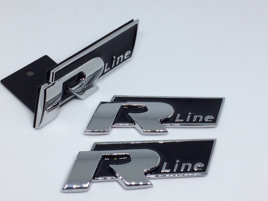 Set Embleme VW R-line negru