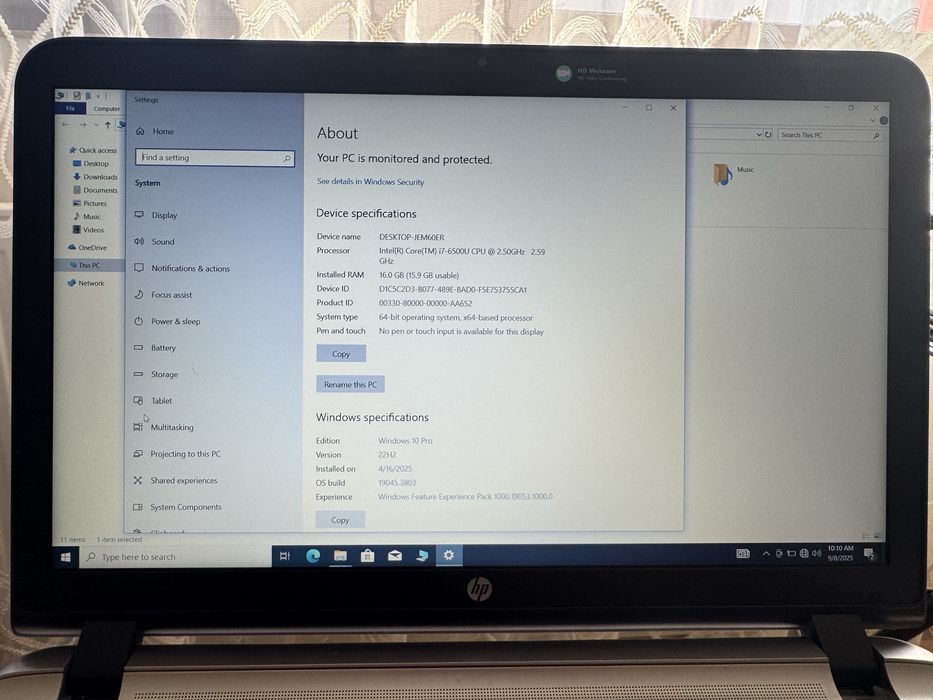 HP Probook 450 G3 I7 Core
