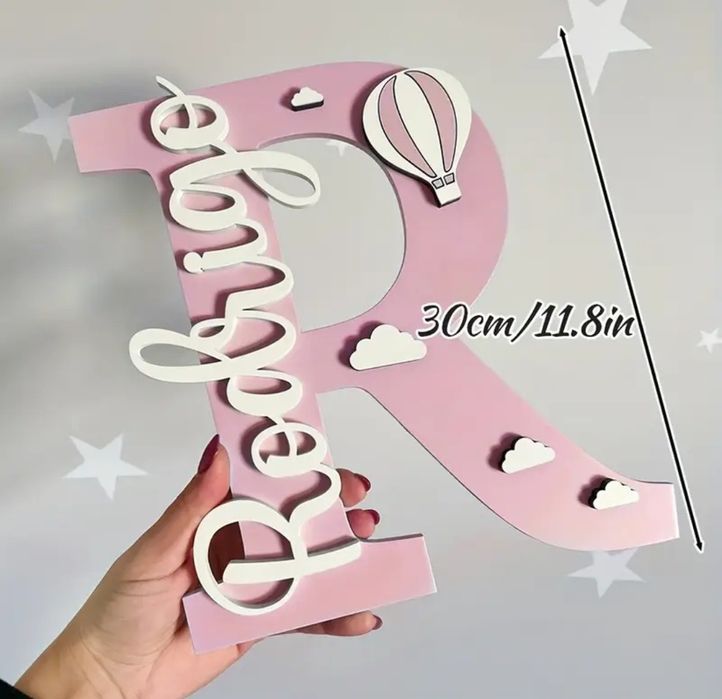 Дървена табелка за детска стая