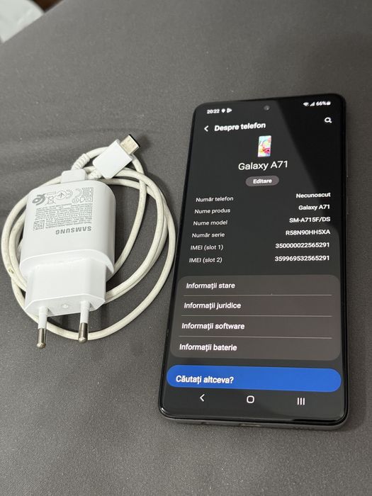 Samsung Galaxy A71 silver 128Gb