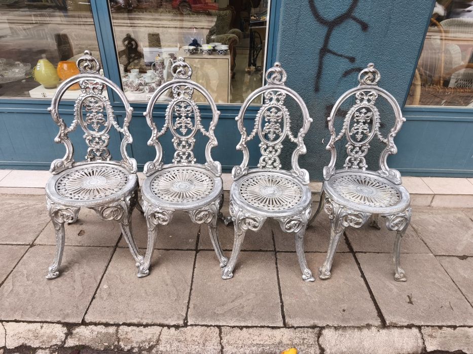 4 алуминиеви стола