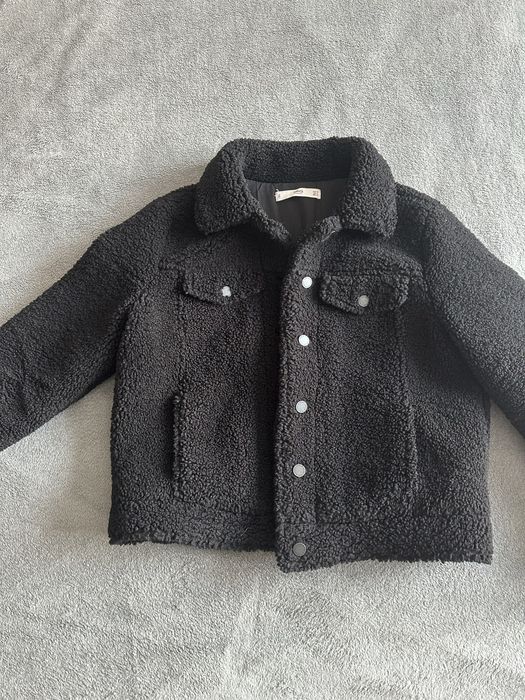 Шуба искусственная  тедди от бренда mango