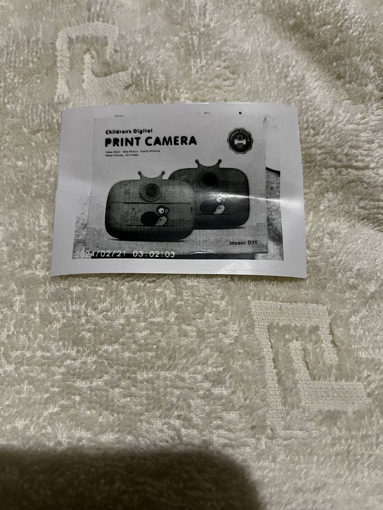 Детский фотоаппарат моментальной печатью
