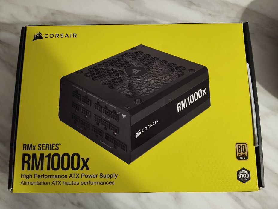 Захранване CORSAIR RM1000X 1000W 80 PLUS GOLD - Пълно модулно