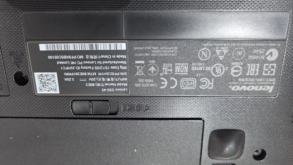 Laptop Lenovo G50-45 80E3