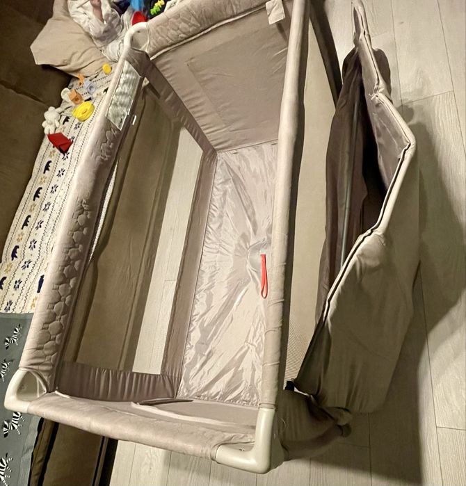 Vand tarc / patut pliabil Chipolino Bella Macadamia, saltea cocos