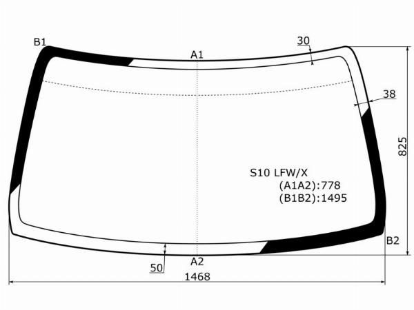 Стекло лобовое  Honda Cr-v
