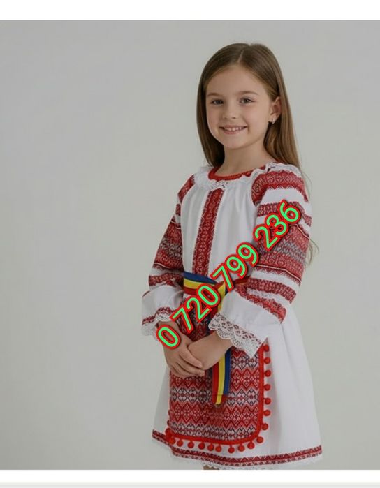 Costum traditional fete 2-9 ani