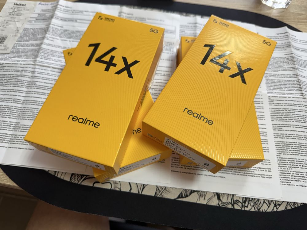 Realme 14x 5G 6/128gb - чисто нови с 3 год гаранция от Yettel