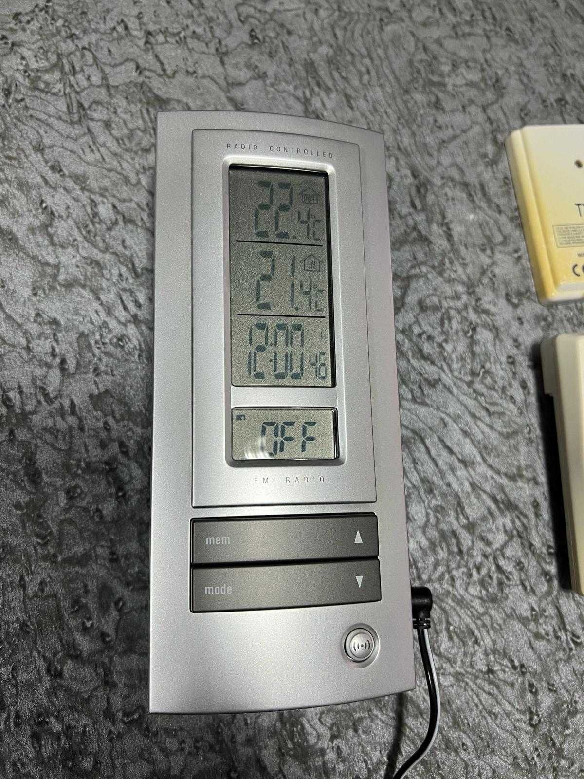 Statie meteo termometru digital cu radio si ceas