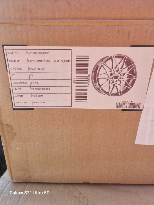 Нови джанти за бмв и опел Carmani 18 5×120 ет35