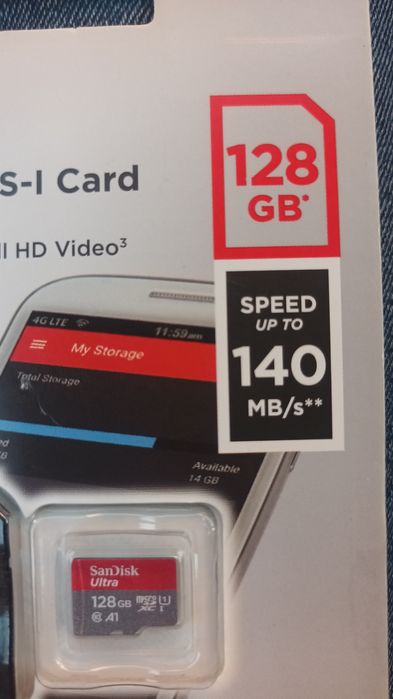 micro sd sandisk 128gb nou