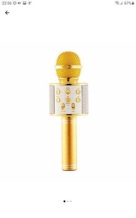 Microfon Karaoke cu Bluetooth si boxa încorporata,nou