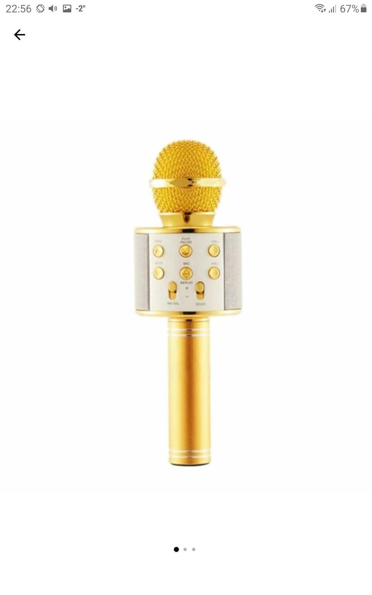 Microfon Karaoke cu Bluetooth si boxa încorporata,nou