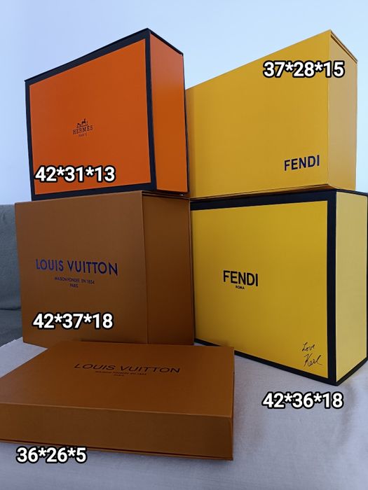 Chanel Hermes Fendi коробки пакеты Gucci, коробки для платков LV