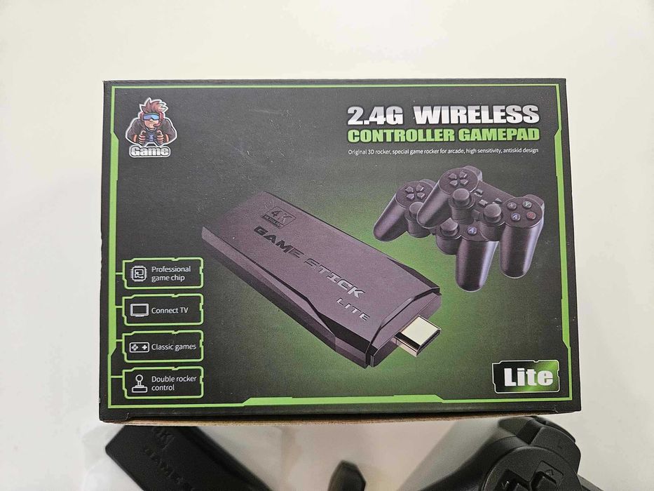 TV игра игри безжични джойстици, 10000 игри и HDMI/4К качество / 64GB