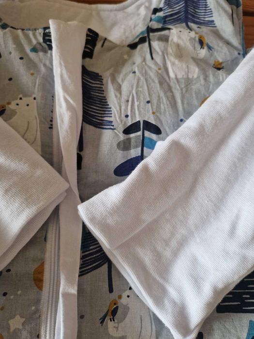 Angel baby зимен чувал с крачета БЕЛИ МЕЧЕТА възраст 9-12 години НОВ