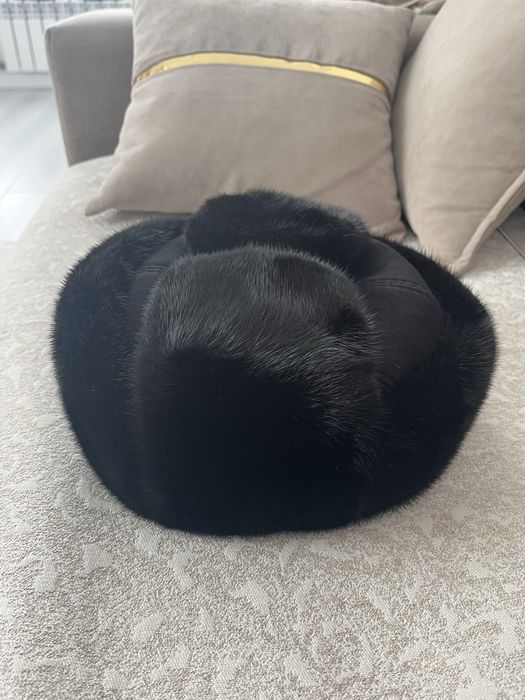 Мужская меховая ушанка из норки