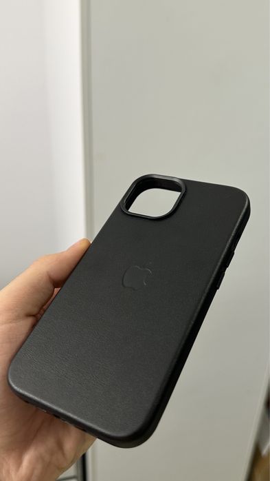 Husa Iphone 14 Piele Neagra Originala