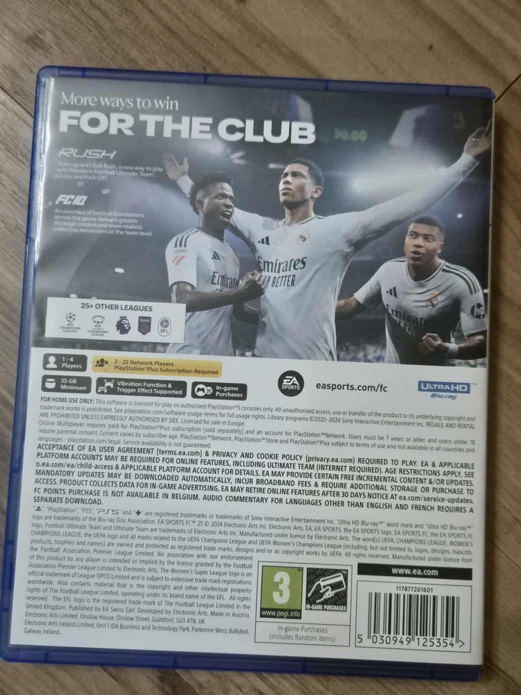 Fc25 за ps5 почти не ползвана