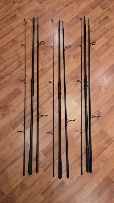Lansete Okuma Custom Black, 3.90m, 3.5lbs, 3buc + Husa Caperlan