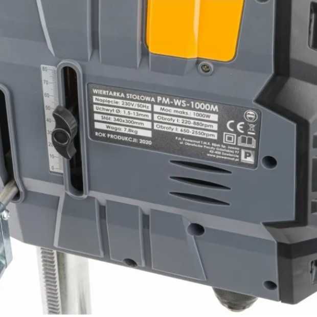 Настолна бормашина Powermat PM-WS-1000M, 1000W, 1,5 - 13мм, 220-2250об