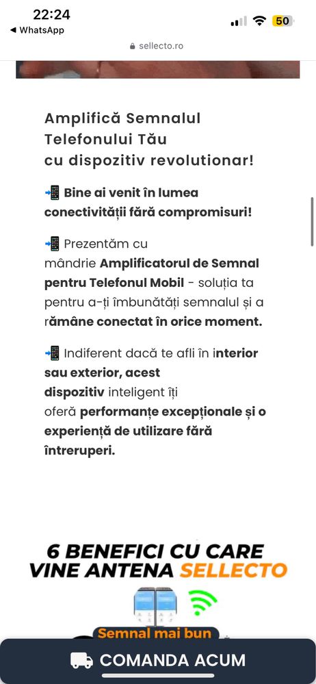 Amplificator  semnal telefon
