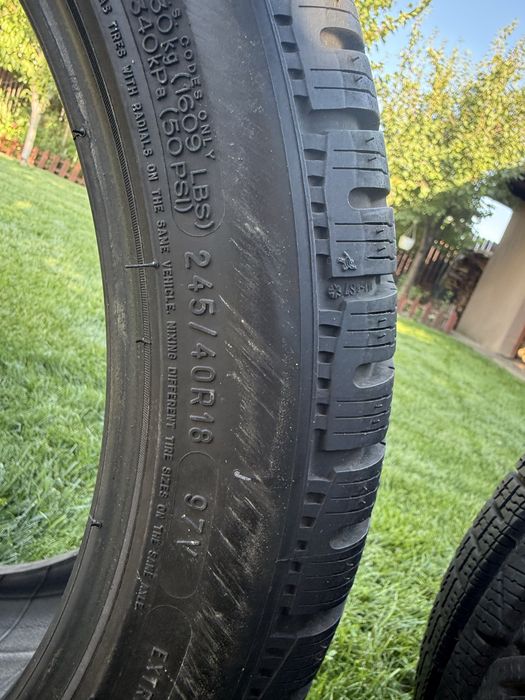 Anvelope iarna  2 latimi 5,5 mm 245/40.   225/45r18 michelin