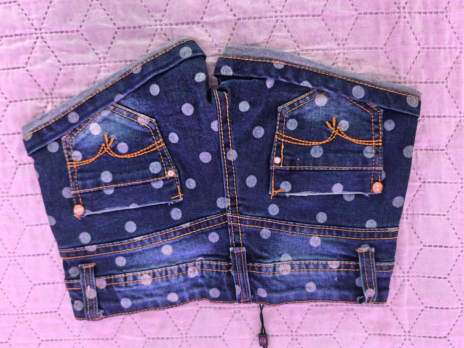 Нови дънкови панталонки за момиче 140