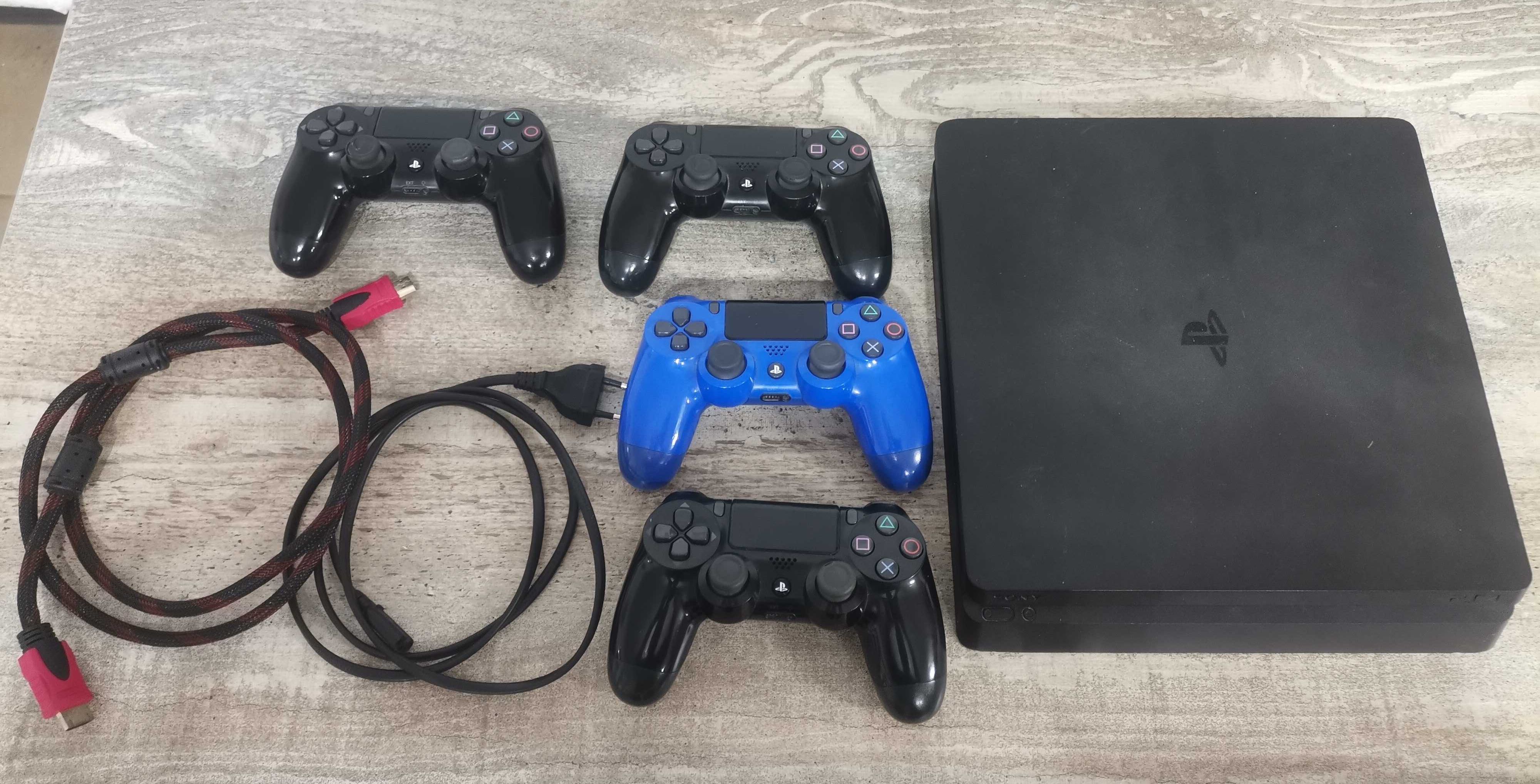 СРОЧНО БҮГІН PlayStation 4 slim 1tb 4 геймпада