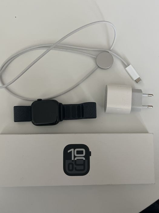 Apple watch s10 46mm jet black aluminum case black