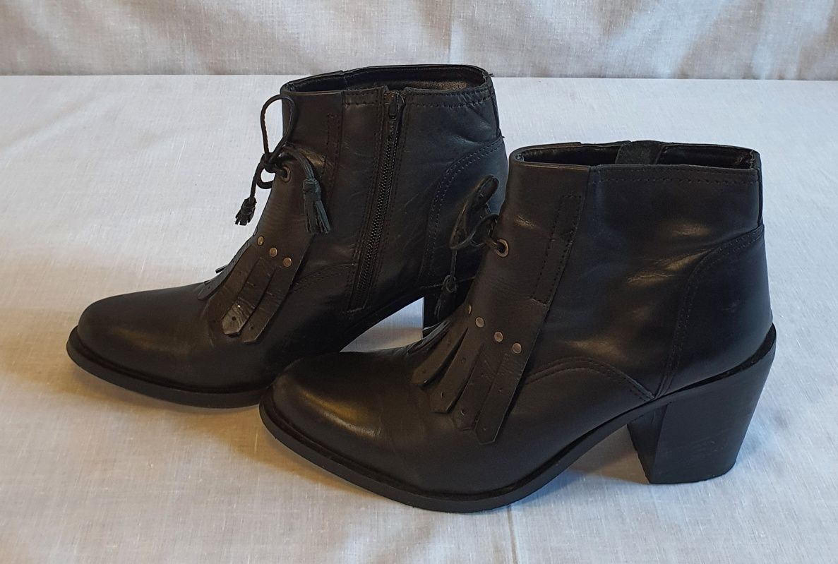 Botine piele Liva Loop