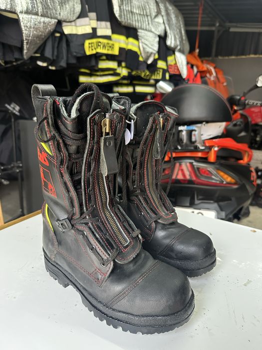 Cizme piele bocanci protectie pompieri germania ews awg svsu isu