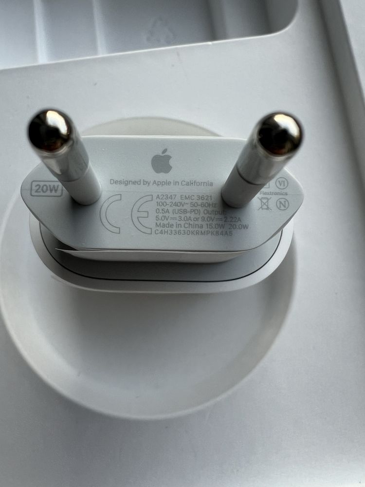 Incarcator original apple 20w fast charge Europa si anglia USB - C