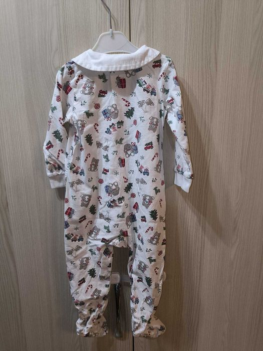 Pijama tip salopetă cu guler și fermoar, H&M, mărimea 86