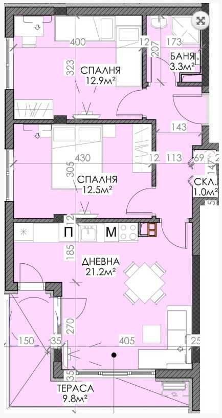 Нов тристаен апартамент в Scarabey 17, квартал Сарафово