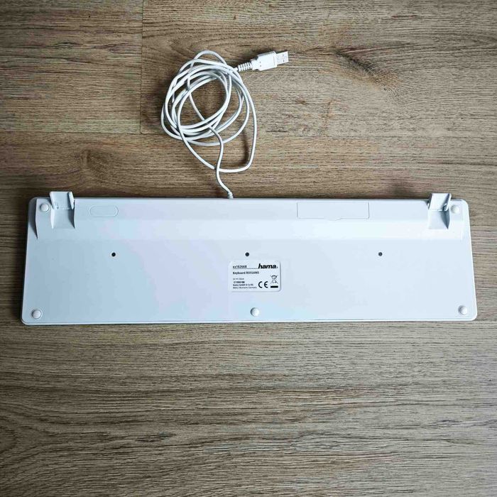 Клавиатура Hama ROSSANO - USB, бяла, с кирилица