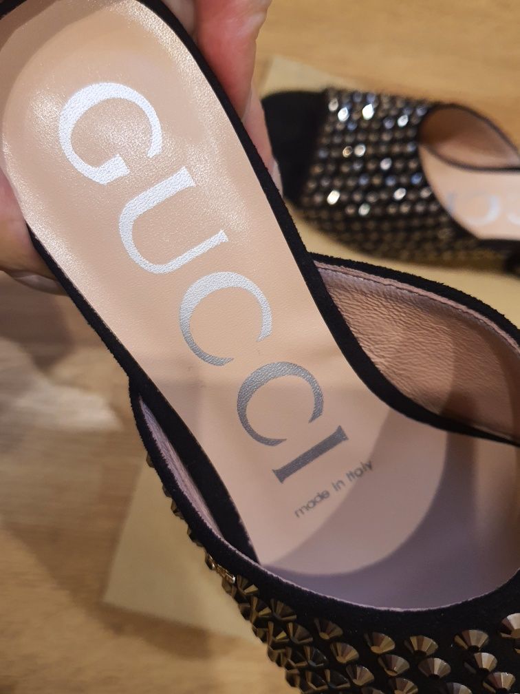 Sandale saboti Gucci 39 interior 25,5 cm