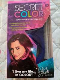Продавам изкуствени кичури /Hair extensions Secret Color Demi Lovato