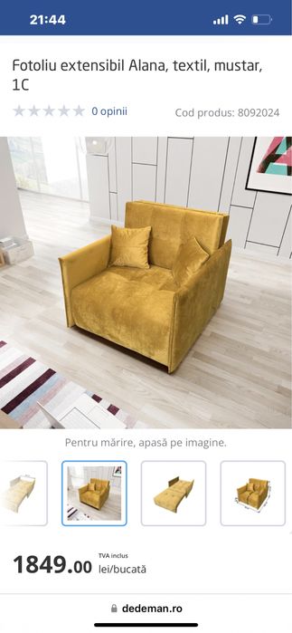 Fotoliu extentibil pat