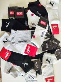 Маркови мъжки чорапи Puma, Calvin Klein, Diesel, Boss