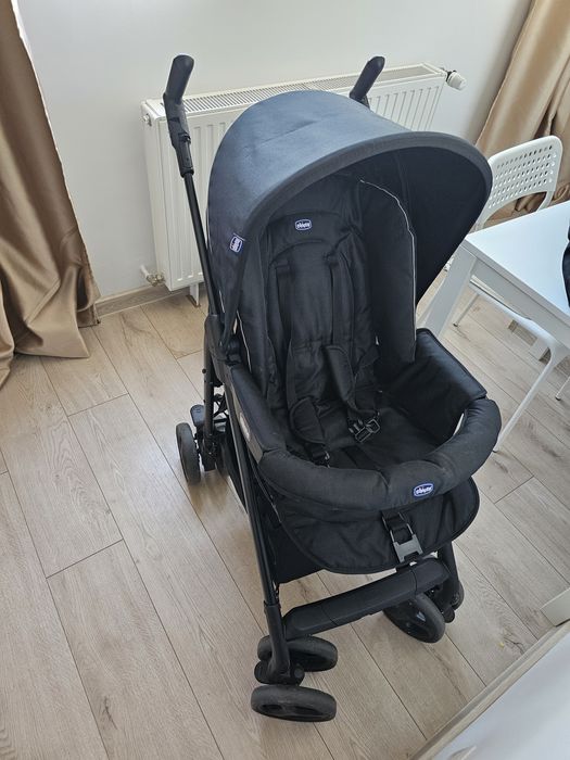 Carucior 3 in 1 Chicco Trio Sprint, BlackNight (Negru), 0luni+
