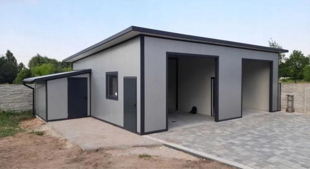 Vamd garaje auto metalice din panouri sandwich garaje izolate